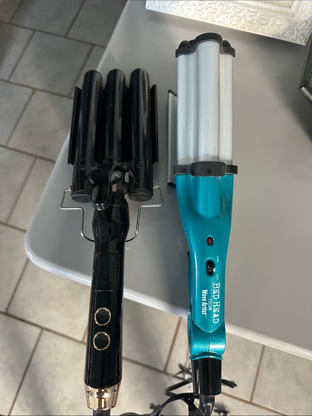BedHead Teal Wave Artist and Black Triple Barrel True Beauty Waver Styling Iron